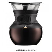POUR OVER ステンレスフィルター付き ドリップ式 コーヒーメーカー 1L ブラック 11571-01