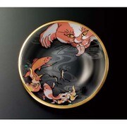 江戸猫ぐらす 丸皿 金魚 6740