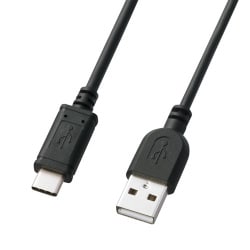 USB2.0 TypeC－Aケーブル 1m ブラック KU-CA10K