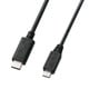 USB2.0 TypeC－microBケーブル 2m ブラック KU-CMCBP320
