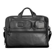 Alpha Leather Business Alpha 2 コンパクト・ラージ・スクリーン・コンピューター・レザー・ブリーフ ブラック 並行輸入品 096114D2