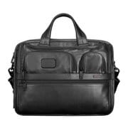 Alpha Leather Business Alpha 2 エクスパンダブル・オーガナイザー・コンピューター・レザー・ブリーフ ブラック 並行輸入品 096141D2