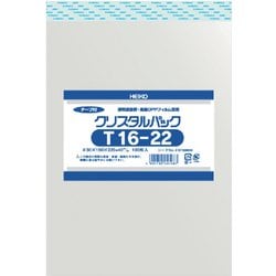 T16-22 [HEIKO クリスタルパック テープ付OPP袋 100枚入り]