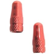 アルミバルブキャップ 2個入 仏バルブ用 レッド 33012