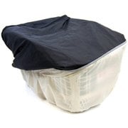 伸縮フィットするカゴカバー 後用 ブラック/アイボリー 34231