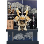 白金竜盛上 ハヤブサ 兜飾り 12号 A-496