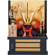 切返し 中鍬朱糸威 兜飾り 10号 A-497