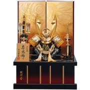ゴールド ハヤテ 兜飾り 12号 A-494