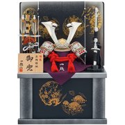 銀小札赤糸威兜飾り8号 A-499