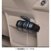F276 [車内用品 シガーソケット増設分配器 シガーソケット2連+USB2口 ダイレクトソケット 最大72W/USB2.4A]