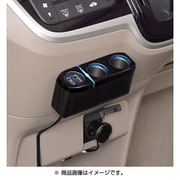 F277 [2DC+2USBコードソケット ブラック]