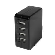 AC USBアダプタ USB×4 合計5.1A出力 スイングプラグ ブラック OWL-ACU4F51-BK