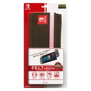 ILXSW195 [Nintendo Switch用 フェルトポーチ ピンクブラウン]