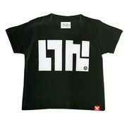 NTK-0094B [スプラトゥーン イカロゴ Tシャツ キッズ 110サイズ ブラック]