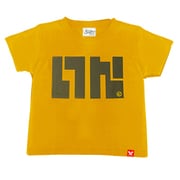 NTK-0094MUS [キッズ スプラトゥーン イカロゴ Tシャツ マスタード 100サイズ]