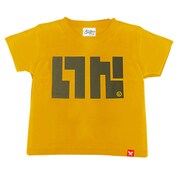 NTK-0094MUS [キッズ スプラトゥーン イカロゴ Tシャツ マスタード 110サイズ]