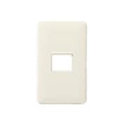 フルカラーワンタッチモダンプレート 1コ用 ミルキーホワイト WN6801WK