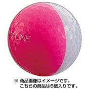 KIRA LINE PK/WH 6P [キラライン バイカラーボール ゴルフボール 6個入り ピンク/ホワイト]