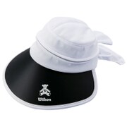 WBC1738L [WILSON BEAR 3-WAY CAP VISOR レディースゴルフキャップ ホワイト]