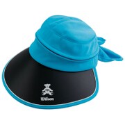 WBC1738L [WILSON BEAR 3-WAY CAP VISOR レディースゴルフキャップ ブルー]
