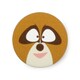 ぼのぼの 缶バッジピンタイプ アライグマくん