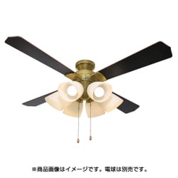 シーリングファン 6灯 電球別売 ブロンズ QJ-46AB6ND