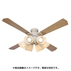 シーリングファン リモコン式 6灯 電球別売 白 QJ-46WW6RCND