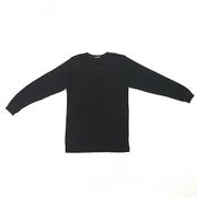 R0211B M BK [軽量保温長袖丸首Tシャツ メンズ Mサイズ 黒]