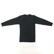 R0223B M BK [吸湿発熱長袖V首Tシャツ メンズ Mサイズ 黒]