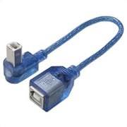 USB(B)延長ケーブル 上向きL型・オス-メス 20cm USBB-CA20UL