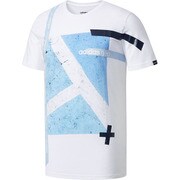 MLG44-BK0574-J/M [HM LIN コートTシャツ メンズ Mサイズ ホワイト/ブラック]