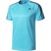 BVA80-BK0967-J/L [D2M トレーニング3ストライプスTシャツ メンズ Lサイズ エナジーブルーS17]