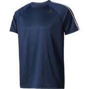 BVA80-BK0969-J/XO [D2M トレーニング3ストライプスTシャツ メンズ XXLサイズ カレッジネイビー]