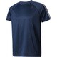 BVA80-BK0969-J/M [D2M トレーニング3ストライプスTシャツ メンズ Mサイズ カレッジネイビー]