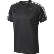 BVA80-BK0970-J/O [D2M トレーニング3ストライプスTシャツ メンズ LLサイズ ブラック]
