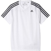 BVA80-BK0971-J/L [D2M トレーニング3ストライプスTシャツ メンズ Lサイズ ホワイト]