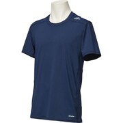 LOZ77-BK3653-J/M [テックフィット BASE フィッティド Tシャツ メンズ Mサイズ カレッジネイビー]