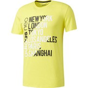 MLG53-BQ0825-J/M [HM CITY Tシャツ メンズ Mサイズ ブライトイエロー/ブラック]