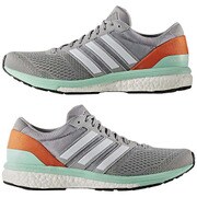 BB1729-240 [adiZERO boston BOOST 2 W ミッドグレー S14/ランニングホワイト/イージーオレンジ S17 24.0cm]