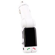 Bluetooth対応 ワイヤレスFMトランスミッター ワイドFM対応 ホワイト OWL-BTFMU221-WH
