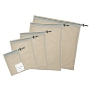 仕分けメッシュ巾着 5点セット ベージュ