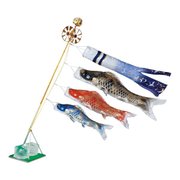 積美画 サテン金彩 スタンドセット 翔鶴ゴールド吹流し ＃15ST