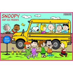 スヌーピー BUS STOP レジャーシートS 60×90cm [キャラクターグッズ]