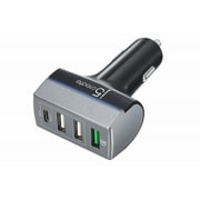 Quick Charge 3.0対応 49.5W USB C+QC3.0+USB A×2ポートカーチャージャー JUPV41J