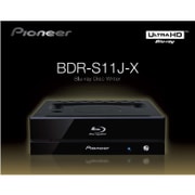 Ultra HD Blu-ray再生対応 BD-R16倍速書込み ハニカム筐体 オーディオCD再生品質チェック機能搭載 RoHS指令対応 BD/DVD/CDライター BDR-S11J-X