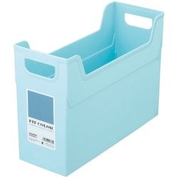 FIT COLOR（フィットカラー） A4 ファイルボックス ヨコ型 ブルー FB-FCE4SBL