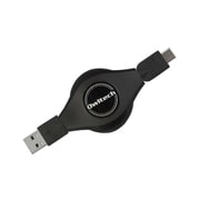 USB Type-Cコネクタ搭載 巻き取り式データ転送&充電ケーブル ブラック OWL-CBRJD2CA12-BK