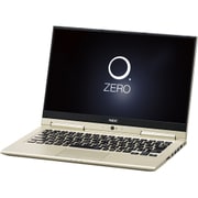 LAVIE Hybrid ZERO HZ750/GAシリーズ/13.3型ワイド/Core i7-7500U(2.7GHz)/SSD 256GB/メモリ8GB/Windows 10 Home 64ビット/office H&B Premium プラス Office 365 サービス/プレシャスゴールド PC-HZ750GAG