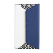 72575 [BLACKBYMOUSSY 三つ折り ダマスク ネイビー iPhone7用ケース]