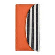 72619 [musemuse ボーダーデニム オレンジ iPhone7用ケース]